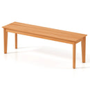 55 Inches Outdoor Teak Wood Bench with 880 LBS Weight Capacity by LJGDeals
