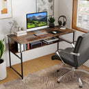 55 x 24 inch Computer Desk with Power Outlets and USB Ports by LJGDeals