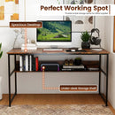 55 x 24 inch Computer Desk with Power Outlets and USB Ports by LJGDeals