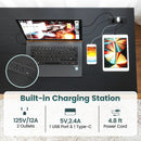 55 x 24 inch Computer Desk with Power Outlets and USB Ports by LJGDeals