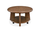 Tanner - Oval Cocktail Table With Casters - Tawny Brown by Unique Piece Furniture