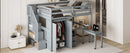 Loft Bed With Stairs, Bookshelf, Drawers, Desk & Wardrobe, Space Saving Multifunctional Furniture by HouseOfZazla
