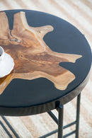Side Table - Black / Brown by Unique Piece Furniture