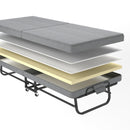 75" Folding Bed with Memory Foam Mattress