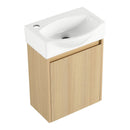 Modern Bathroom Vanity With Ceramic Basin, Wall Mounted Floating Sink Combo, Storage Cabinet by HouseOfZazla