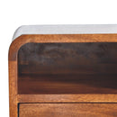 Curved Upper Slot Floating Nightstand by Unique Piece Furniture