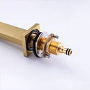 8 inch Widespread Bathroom Faucet Matte Black Bathroom Faucets for Sink 3 Hole Brass 2 Handle Lavatory Square Faucet Modern rv Bathroom Faucets