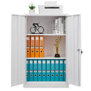Metal Storage Cabinet With Locking Doors And Adjustable Shelf, Folding Filing Storage Cabinet, Folding Storage Locker Cabinet For Home Office, School, Garage by Unique Piece Furniture