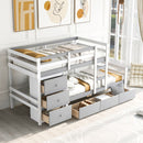 Loft Bunk Bed With Drawers And Ladder