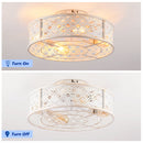 20" Flower Style Iron Ceiling Fan With Remote Control by HouseOfZazla