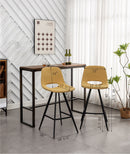 Porth - 28.25" Fabric Kitchen Counter Height Stools (Set of 2) - Orange by HouseOfZazla