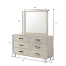 6 Drawer Dresser With Ample Storage Space - Antique White