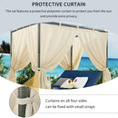 Adjustable Sun Bed With Curtain,High Comfort,With 3 Colors
