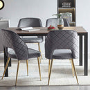 Dining Chairs With Metal Legs And Hollow Back Upholstered Dining Chairs by Unique Piece Furniture