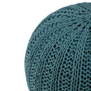 Shelby - Handcrafted Hand Knit Round Pouf by Unique Piece Furniture