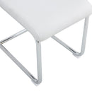 Modern Dining Chairs With Padded Seat, Metal Legs by HouseOfZazla