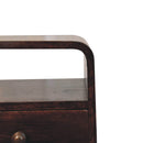 Mini Curve Open Bedside Nightstand by HouseOfZazla