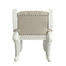 Vanaheim - Vanity Stool - Beige Synthetic Leather & Antique White