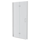 Fold Frameless Shower Door With Tempered Glass
