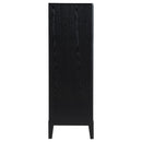 Mason - 5 Drawer Chest With Fluted Design - Black by HouseOfZazla