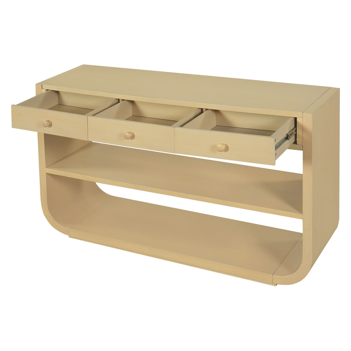 Console Table With 3 Soft Close Drawers & 2 Open Shelves, photo 14 of 40
