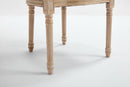 French Country Dining Chairs Set of 2 with Upholstered Round Back