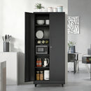 Heavy Duty Rolling Cabinet With Lock, Garage Storage Cabinet, 4 Adjustable Shelves For Tool Organization by HouseOfZazla