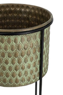 Set of 2 Textured Garden Pots