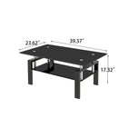 Tempered Glass Table With Storage by HouseOfZazla