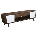 2 Door TV Console With Storage - Walnut by HouseOfZazla