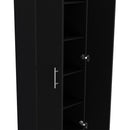 Clinton - Pantry Cabinet Kitchen Storage - Black by HouseOfZazla