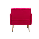 Accent Chair, leisure single sofa with Rose Golden feet