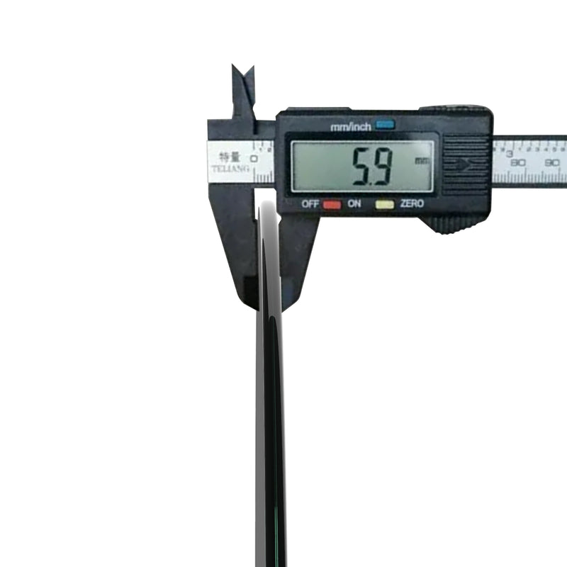 24" Inch Round Tempered Glass Table Top Black Glass 1/4" Inch Thick Round Polished Edge