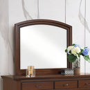 Meade - Arch Mirror With Low Distortion Glass - Dark Cherry by HouseOfZazla
