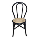 Rattan Dining Chair (Set of 2) - Black Multi by HouseOfZazla