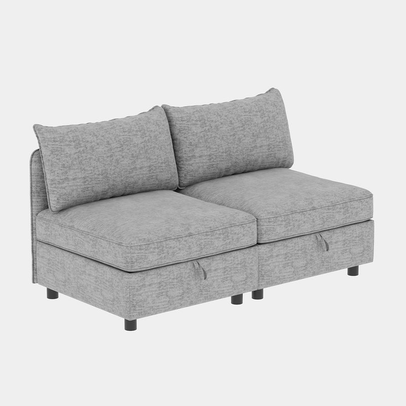 Modular Sectional Sofa, Convertible Sofa Seat With Storage, photo 9 of 10