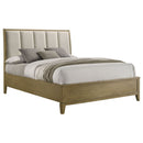 Menlo - Queen Upholstered Panel Bed - Natural by HouseOfZazla