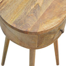Nordic Chestnut Circular Nightstand by HouseOfZazla