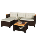L-Shaped Patio Set With Cushions And Storage Table by HouseOfZazla