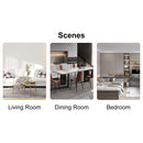 8 piece set of black armless dining chairs brings a touch of elegance and mystery to the dining area with its deep black tone,The grid and buckle design of the back add a vintage yet fashionable touch