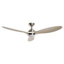 56" Bernardino Indoor Brushed Nickel Downrod Mount Chandelier Ceiling Fan with Light Kit And Remote Control by ParrotUncle
