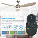 56" Bernardino Indoor Brushed Nickel Downrod Mount Chandelier Ceiling Fan with Light Kit And Remote Control by ParrotUncle