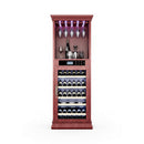 Nuvia 56-Bottle 7.5 Cu.Ft Single-Zone Multi-Tiered Wooden Wine Cooler Cabinet With Humidity And Temperature Controls (SAK73195) by SAKSBY WHOLESALE