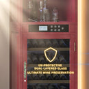Nuvia 56-Bottle 7.5 Cu.Ft Single-Zone Multi-Tiered Wooden Wine Cooler Cabinet With Humidity And Temperature Controls (SAK73195) by SAKSBY WHOLESALE