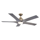 56" Genoa Farmhouse DC Motor Downrod Mount Reversible Ceiling Fan with Lighting and Remote Control