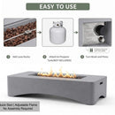 Alora 56-Inch 50K BTU Outdoor Modern Propane Fire Pit Table (SAK56830) by SAKSBY WHOLESALE
