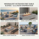 Alora 56-Inch 50K BTU Outdoor Modern Propane Fire Pit Table (SAK56830) by SAKSBY WHOLESALE