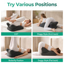 27° Ergonomic Memory Foam Support Pillow for Couples - Grey