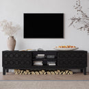 Media Console With 4 Drawers And Cable Management by Unique Piece Furniture