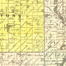 Vintage Map of Minnehaha County, South Dakota 1893